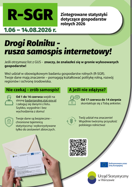 Zintegrowane Statystyki dotyczące Gospodarstw Rolnych (R-SGR).